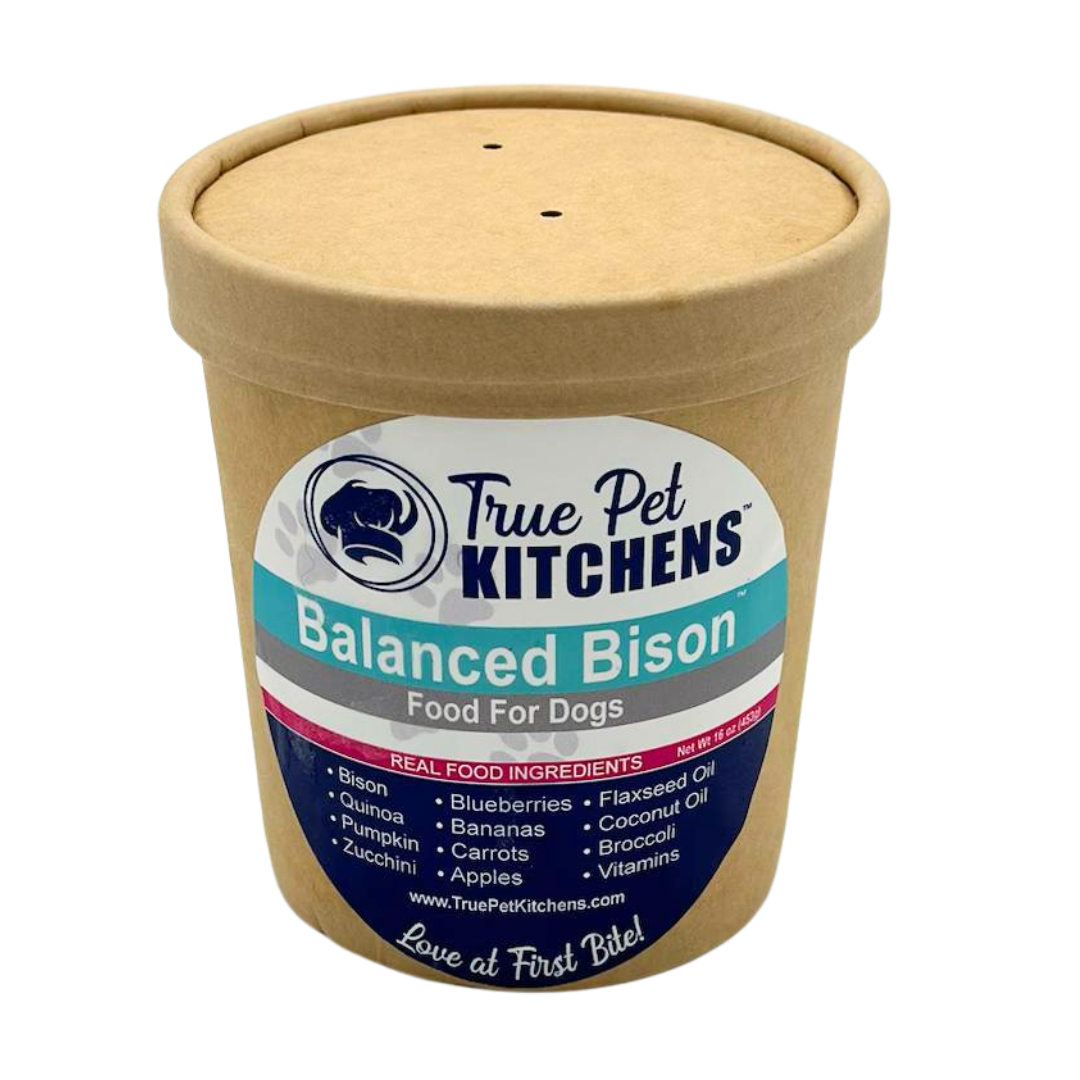 Balanced Bison Food (16 oz) | True Pet Kitchens: Healthy Treats